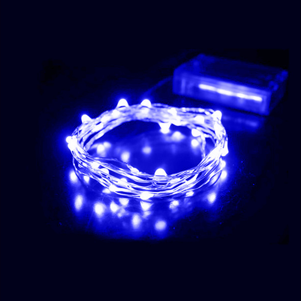 10M 100LED Christmas Fairy Lights Copper Wire LED Starry Lights DC 12V Blue Warm White RGB LED String Light Wedding Decoration