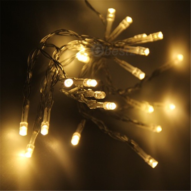 Hot sale Led string 20x2m 20led 3xAA batteries Powered String lights for weddings holiday decraction