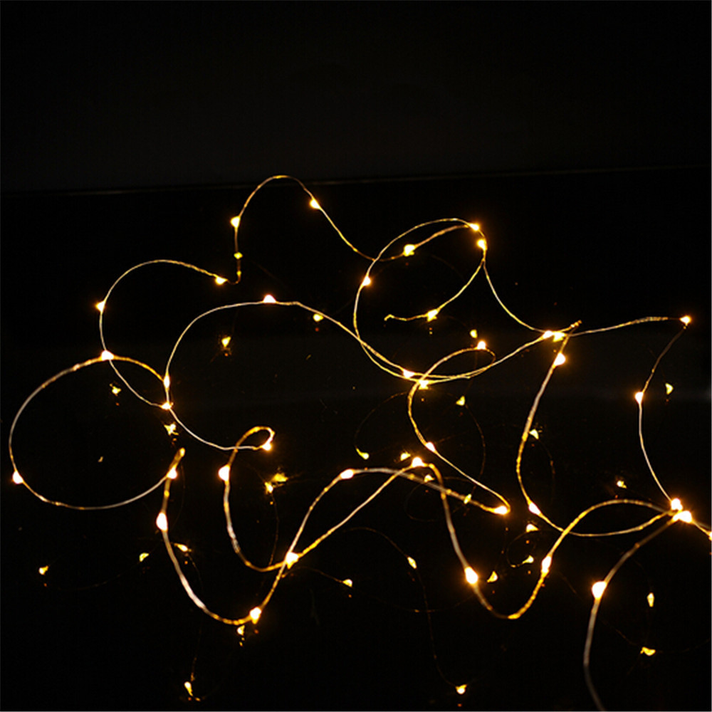 10M 100LED Christmas Fairy Lights Copper Wire LED Starry Lights DC 12V Blue Warm White RGB LED String Light Wedding Decoration