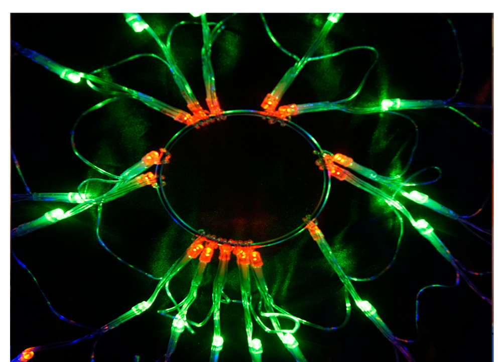 110v 220v Colorful RGB Spider LED Net Light with 120 LED Christmas Lights Party Wedding LED Night Lighting Tiras Licht