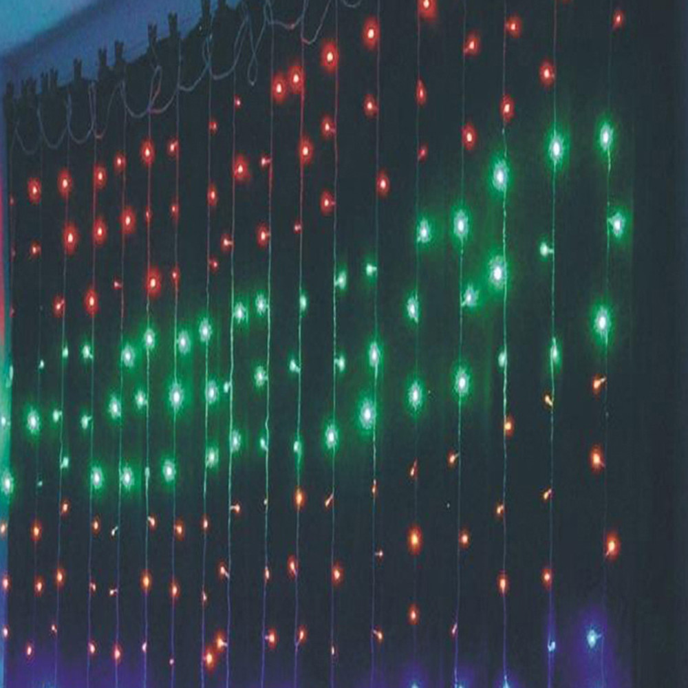 Christmas Outdoor Decoration 3M X 1M Curtain Icicle String Led Lights 220V New Year Garden Xmas Wedding Party