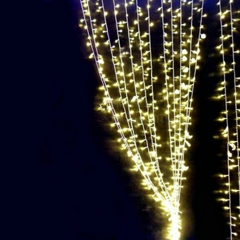 220V 6M x 3M 750 LED String Lights Curtain Lights for Home Decoration and Christmas Party (EURO plug)