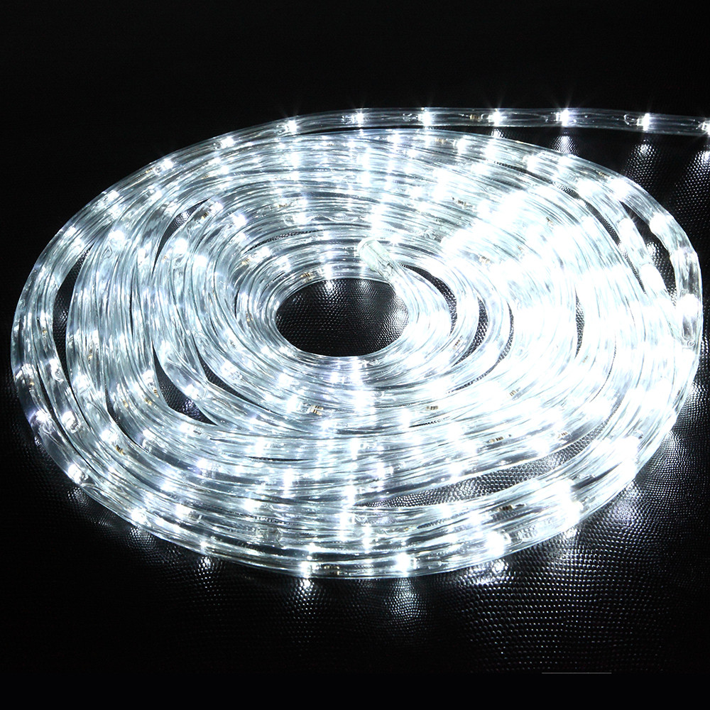 10meters 220V Flexible Rope White Led String For Holiday Garden Wedding Chrismas Decoration Lamp