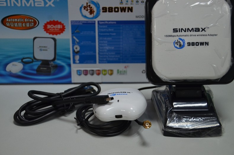 High power RALINK 3070L 2.4GHz wifi adapter Sinmax SI 7300NA sky wireless antenna signal long range wifi adapter