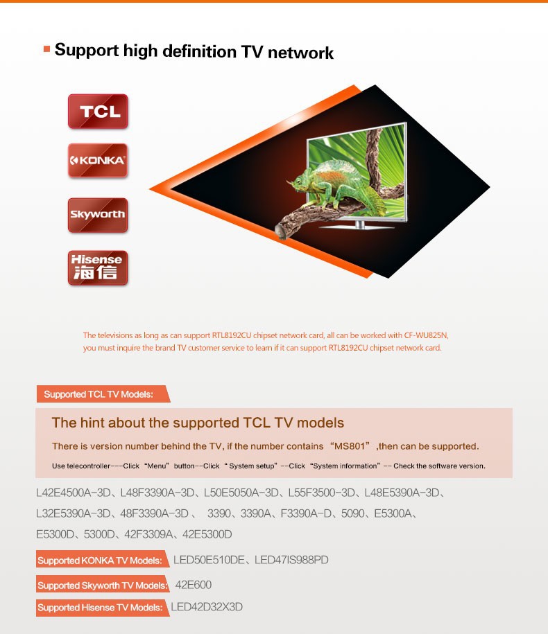 high speed COMFAST CF WU825N 300Mbps 802.11n g b RTL 8188CUS MINI USB wifi adapter wireless signal receiver emitter