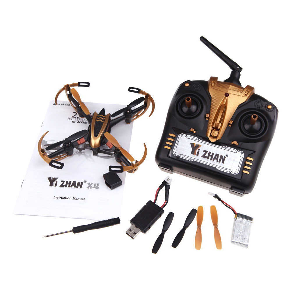 Yizhan Golden X4 4CH 2.4G 6 Axis Radio Control Quadcopter RC Model Toys UFO 3D Flying Saucer with NO LCD Screen Transmitter