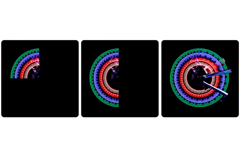 2015 New Bike Accessories Bicycle Accessories 32led Cycling Bikes Bicycles Rainbow Wheel Valve Signal Tire Spoke Light Free Ship