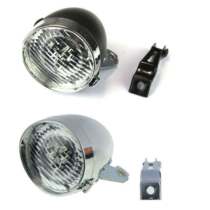 JECKSION New Hot Sale Bicycle Accessories Retro Bicycle Bike Accessory Vintage 3LED Headlight Front Bicycle Light Bracket