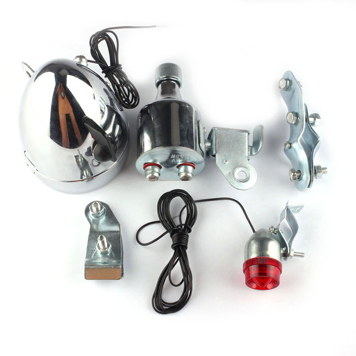 NewBike Accessory Motorized Bicycle Friction Generator Headlight Tail Light Jecksion