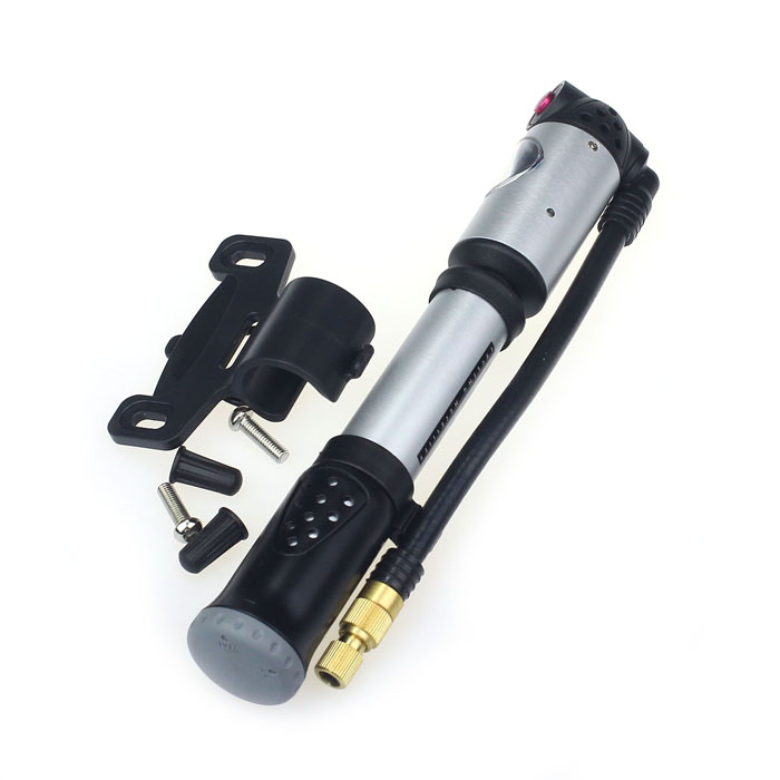 New Bike Bicycle Cycling Double Cylinder Portable 300PSI Air Pump Inflator Jecksion