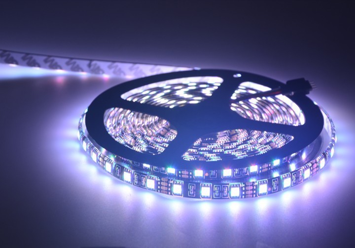 Black PCB 5050 LED Strip RGB White DC 12V Black PCB Board 5M 60led m 300 Leds SMD IP65 Waterproof Flexible Light Strips LS12