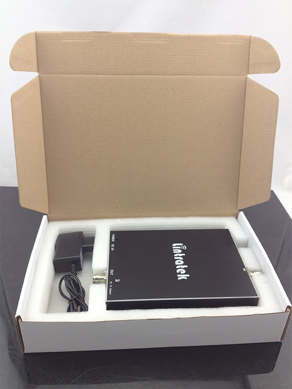 Lintratek Cell Phone Signal Repeater 70dB Signal Amplifier UMTS 850Mhz 2100MHz UMTS CDMA Dual Band Signal Booster