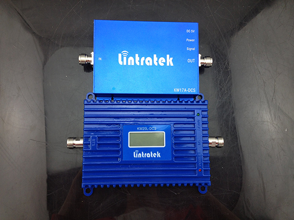 Lintratek DCS 1800MHz Mobile Signal Repeater 70 db High Gain Cell Phone Signal Booster 20 dbm Output Power With LCD ALC A Set