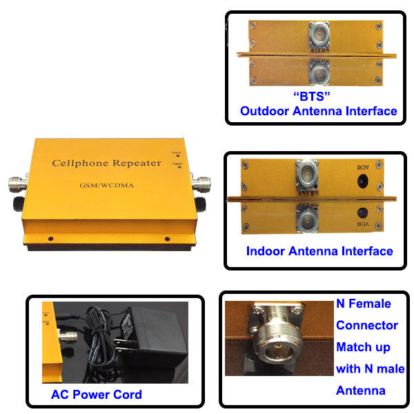 Lintratek Repeater GSM 3G Dual Band Mobile Phone Signal Booster 2G 3G Repeater GSM Repeater Cell Phone Signal Amplifier China