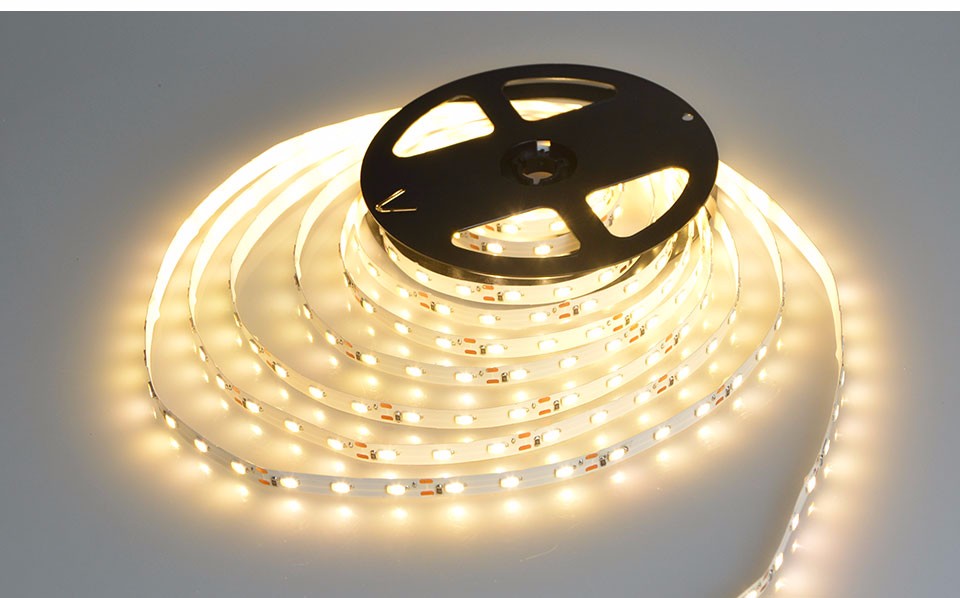 5m roll IP20 Non Waterproof DC 12V SMD 5630 60LEDs M LED Strip light lamp Lumens More Brighter Than 3528 2835 5050 SMD