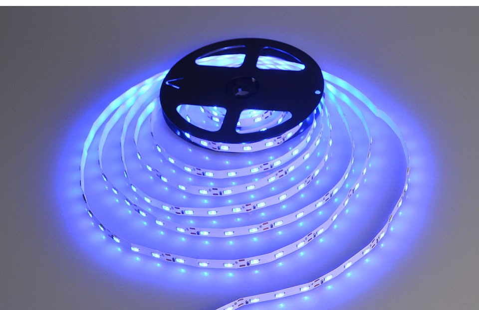 5m roll IP20 Non Waterproof DC 12V SMD 5630 60LEDs M LED Strip light lamp Lumens More Brighter Than 3528 2835 5050 SMD