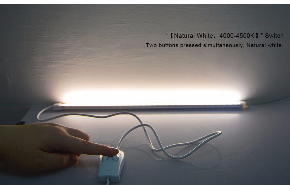 DC 5V 2835 SMD 3014 SMD 35cm USB LED strip light Hard Bar lights switch For Night Book Desk Reading lighting Bulb