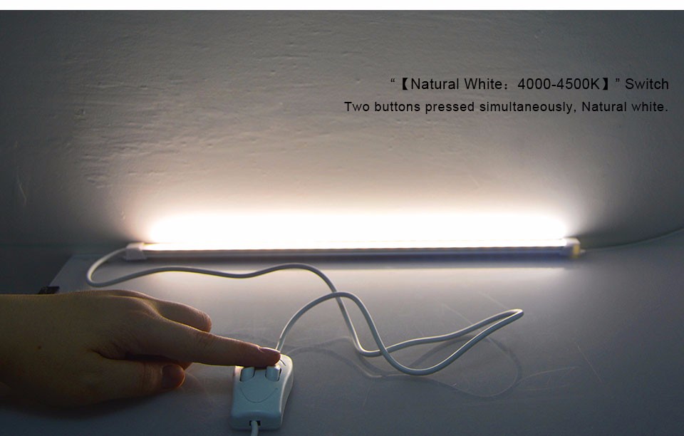 1Pcs Portable USB LED Book light 5V Rigid Strip Three Colors Changing For Desk Reading lamp Camping Night light Switch ON OFF