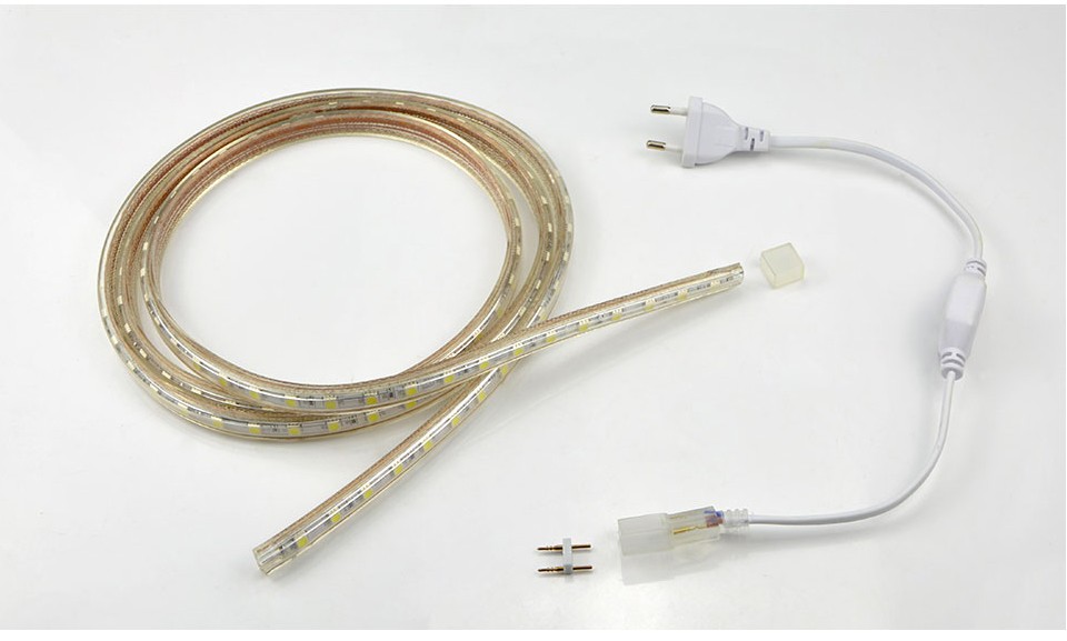 Christmas Holiday Wedding Party Decoration Festi LED Silicone Tube Strip light 5050 SMD EU Power Plug String Lights Lamps