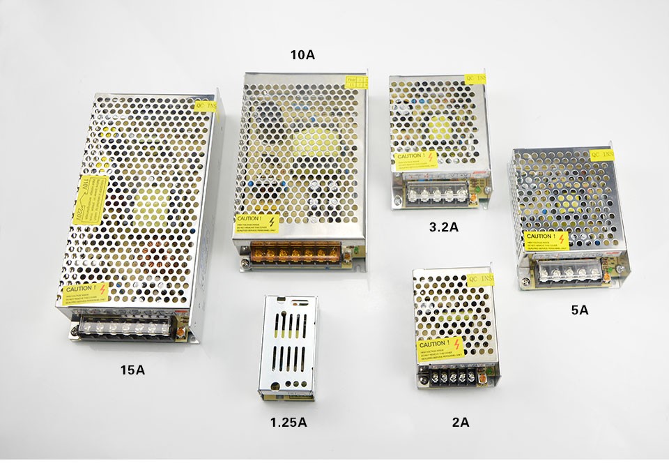 DC 12V 1A 2A 3A 5A 8.5A 10A 15A lighting Transformers LED Driver Switch Power Supply Adapter For LED Strip light 3528 5050 5630