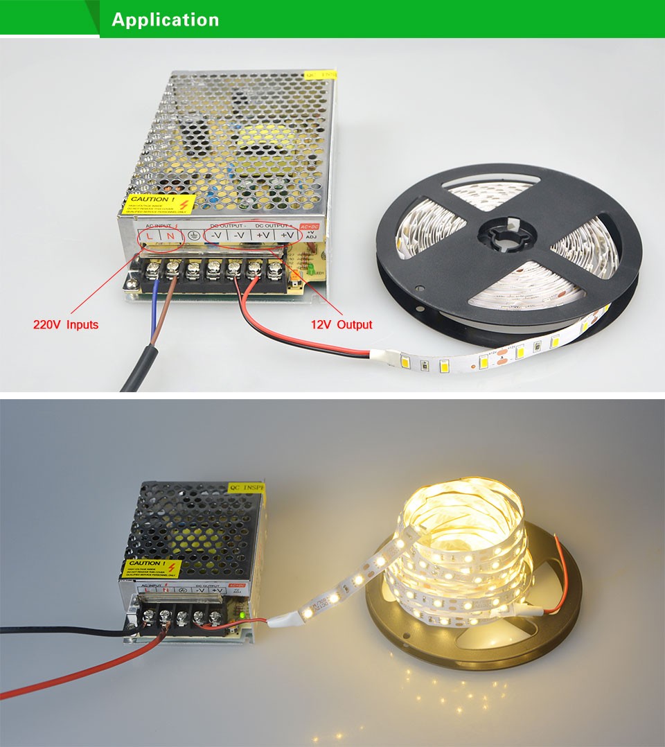 LED Strip lighting Transformers AC 110V 220V to DC 12V 1A 2A 3A 5A 8A 10A 15A 20A 30A Switch Power Supply LED Driver Adapter