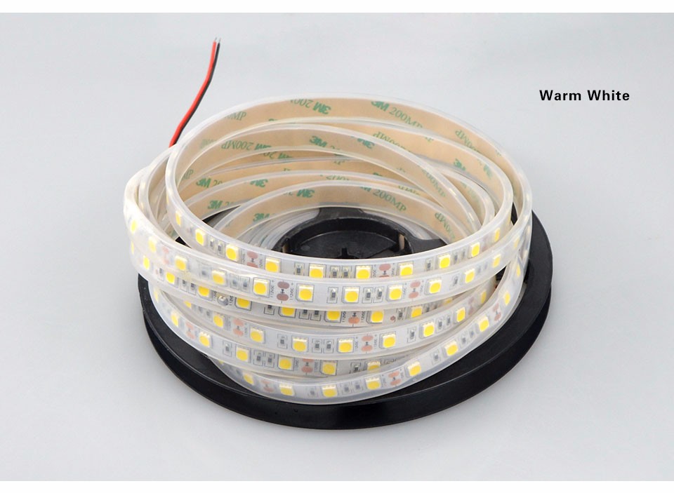 IP67 Tube Waterproof SMD 5050 5m 300LEDs DC12V LED strip lights Highlight waterproof casing LED Flexible lamp underwater lights