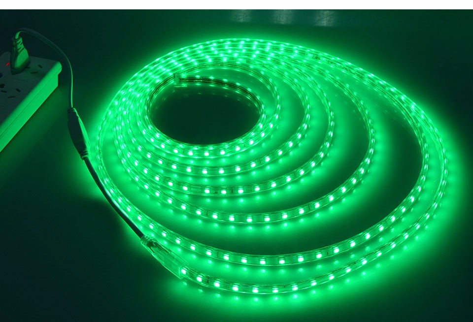 Waterproof 220V SMD 5050 5m 10m 15m 20m 25m led tape flexible led strip light 60 leds M outdoor garden lighting with EU plug