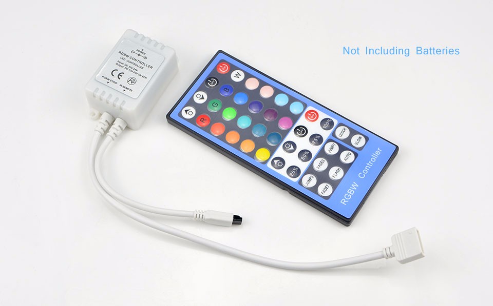 1set IP20 Waterproof IP65 RGBW RGB White RGBWW 12V 5M 5050 LED Strip light Ribbon lamp Tape 40 Keys Remote Controller