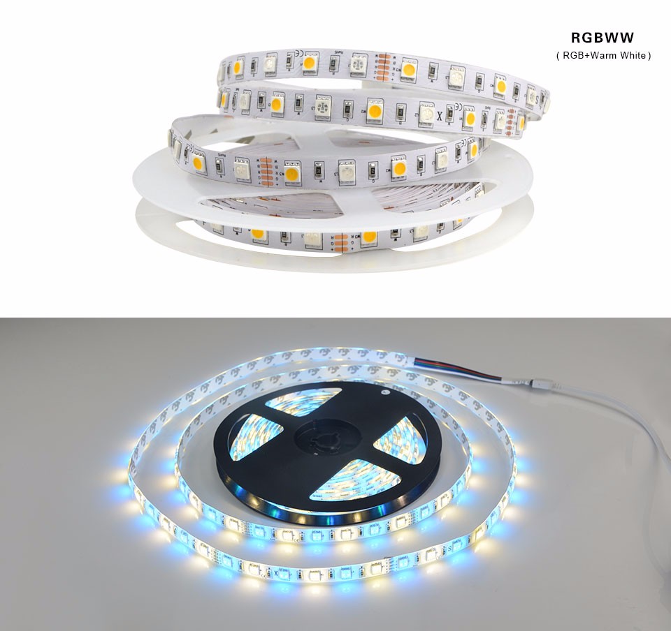 5m lot DC 12V RGB RGBW RGBWW LED Strip Light 5050 SMD 60 LED m IP20 IP65 Waterproof Tape lamp Home lighting String light