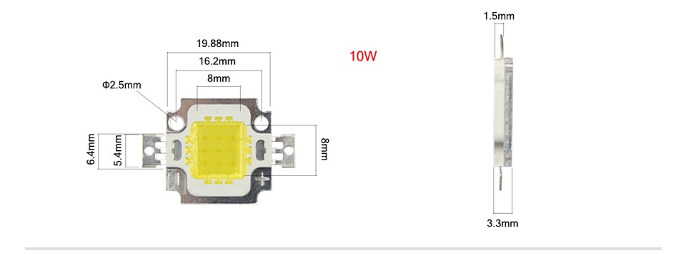 10W 20W 30W 50W 100W LED light DIY led lamp bulb Source LED COB integrated chips LED Flood light white warm white