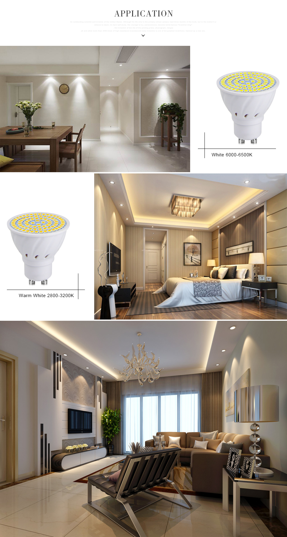 220V GU10 MR16 2835 5730 SMD LED Spotlight Lamp LED Bulb GU5.3 Lamparas Spot light Candle Downlight Replace CFL 5W 7W 9W 12W 15W