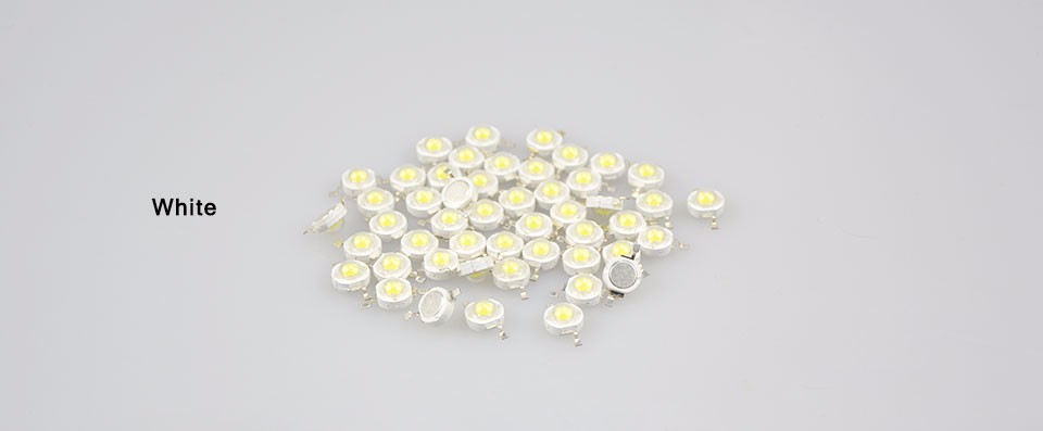 100Pcs lot 1W LED COB LED lamp Integrated LED Chips 110 120LM Emitting Diodes SMD LEDs Bulb light Chip for Downlight Spotlight