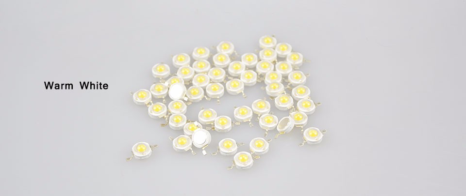 10pcs Real Full Watt 1W High Power integrated COB LED lamp Beads Bulb Diodes 110 120LM LED light For Spot light Floodlight