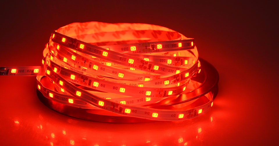 3528 2835 SMD 5M 300 LED Strip RGB Decorative light tape String 60LEDs M DC12V LED Ribbon For Pathway Kitchen Night lighting