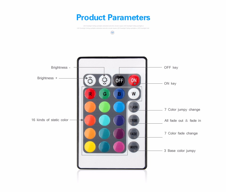 44 Keys or 24 Keys DC 12V Dual Connectors Output IR Remote RGB Controller lamp Dimmer for 10M 5M 3528 2835 5050 LED Strip light