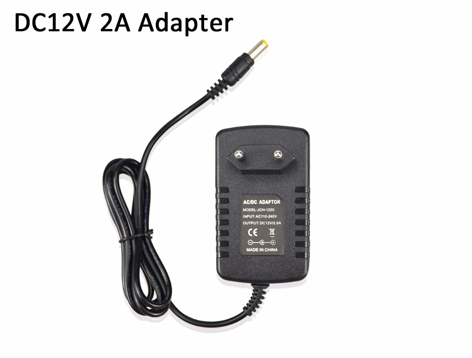 EU US Plug Socket Switch Power Supply Charger Lighting Transformer Adapter 110 240V to DC12V 2A 3528 5630 LED Strip light