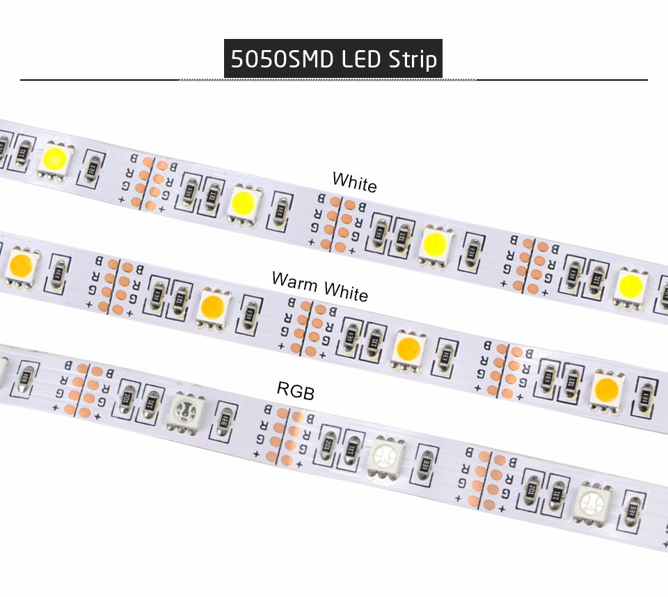 IP20 Non Waterproof USB LED Strip Light 50CM 1M 2M 3M 4M 5M DC 5V 3528 5050 SMD Flexible tape ribbon TV Background lamp Strip