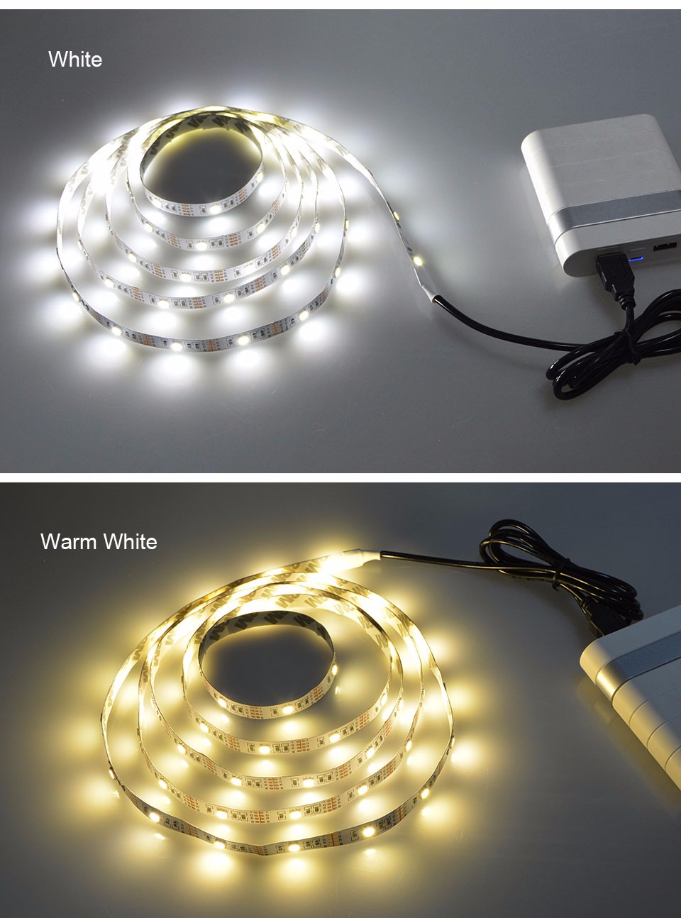 Super Bright DC 5V USB LED Strip Light 3528 5050 SMD 50CM 1M 2M 3M 4M 5M Not Waterproof for TV Background Lamp String Lighting