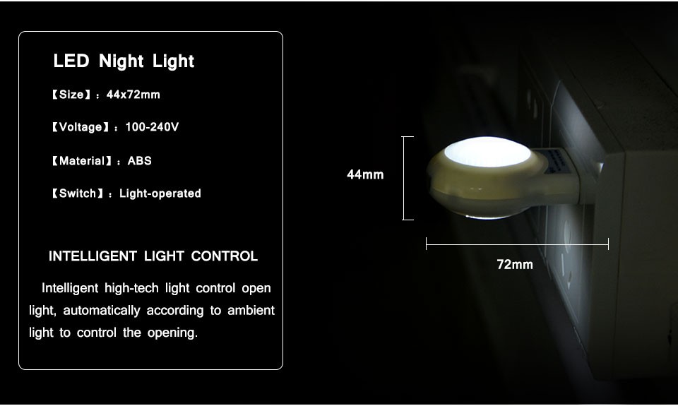 1Pcs Lovely 4 Colors LED lamp AC110V 240V Auto Sensor Smart lighting Control Night lights For Baby Bedroon Bulb Gift EU Plug