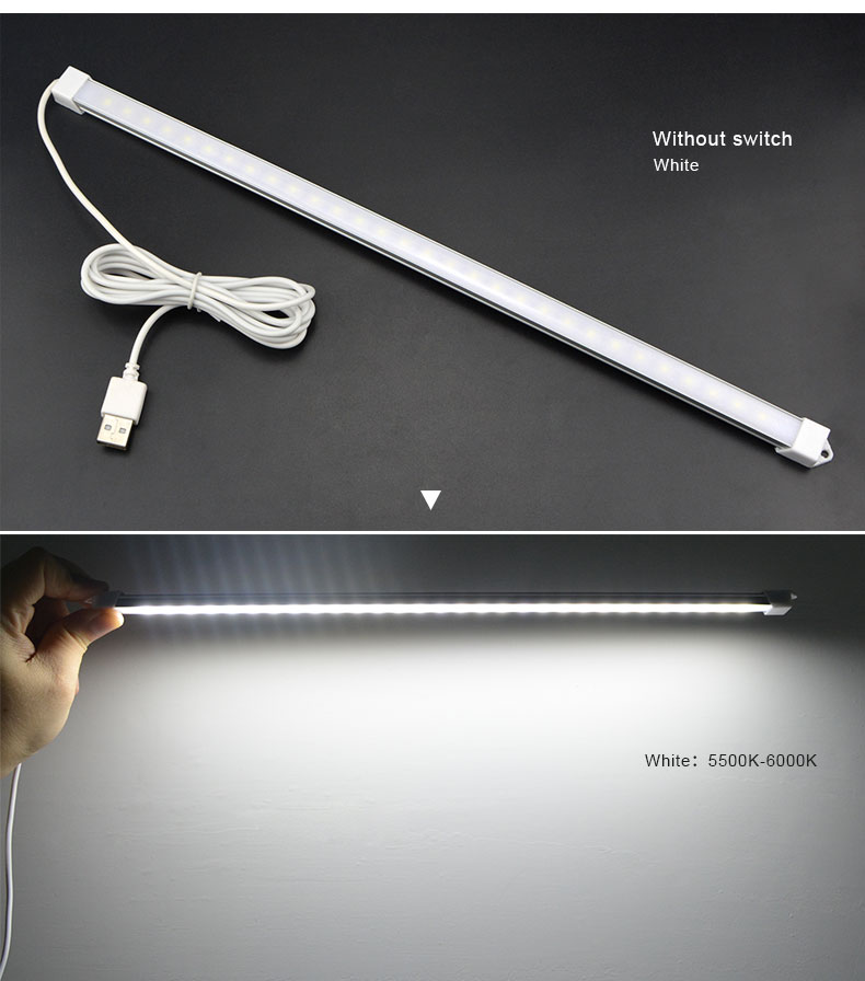 DC 5V USB cable LED book light Portable USB Port LED Rigid Bar Light Home Emergency Lighitng Reading Study night Lamp tube Bulb