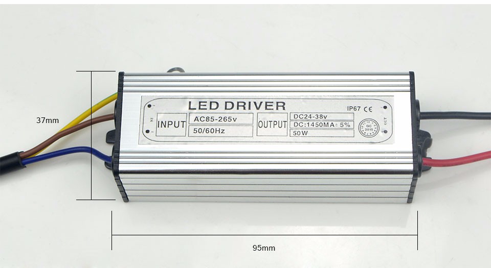 IP67 LED Driver For COB Led Chip Lamp Floodlight Bulb light 10W 20W 30W 50W 100W Power Supply Adapter lighting Transformer