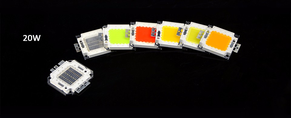 LED COB Integrated Diodes chip lamp 7colors 10W 20W 30W 50W 100W Bulb RGB For Floodlight flashlight emergency lights