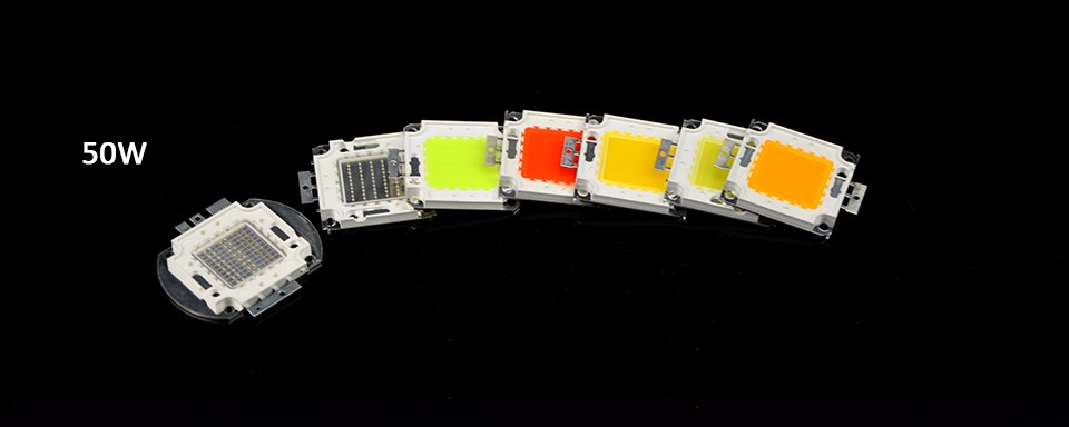 LED COB Integrated Diodes chip lamp 7colors 10W 20W 30W 50W 100W Bulb RGB For Floodlight flashlight emergency lights