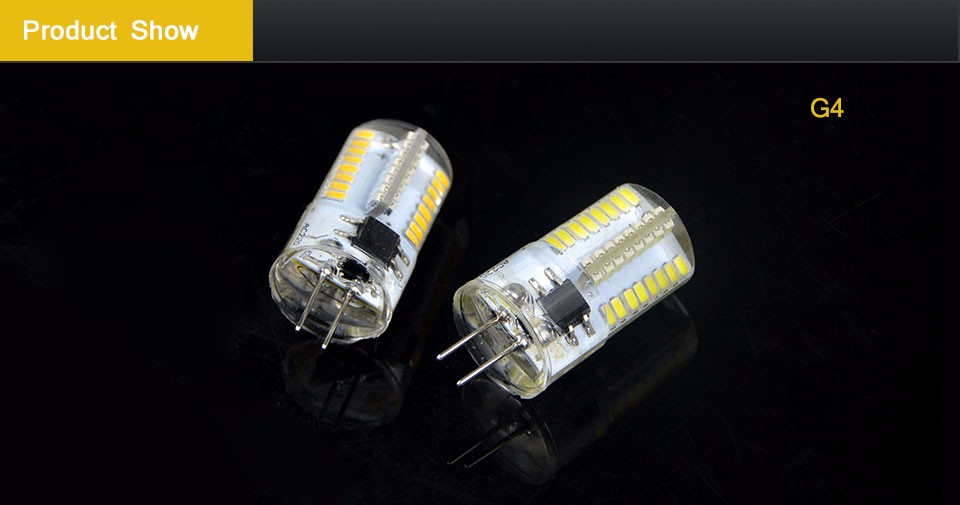 Dimmable 110 220V G9 G4 64LEDs SMD 3014 LED lamp Corn Bulb Replace Halogen Lamp Lampada Candle Chandelier Light