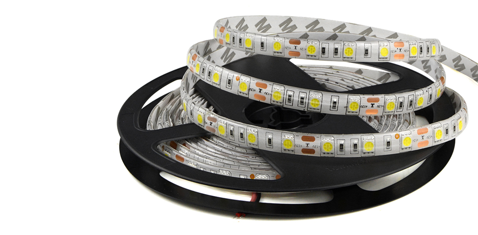 IP20 IP65 Waterproof DC 12V 5050 SMD LED Strip Light RGB LED Light ribbon tape lamp Home string indoor outdoor lighting