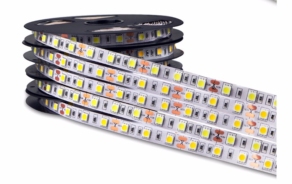 5m No Waterproof LED Strip light 5050 SMD DC12V 60LEDs m Flexible LED Light RGB More Brighter Than 3528 5630 3014 string light