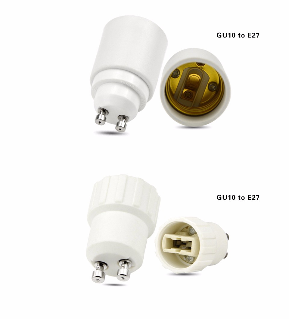 E14 to E27 B22 to E27 E27 to B22 GU10 to E27 Screw Base Lamp Socket Holder LED Light Bulb Adapter Screw Base