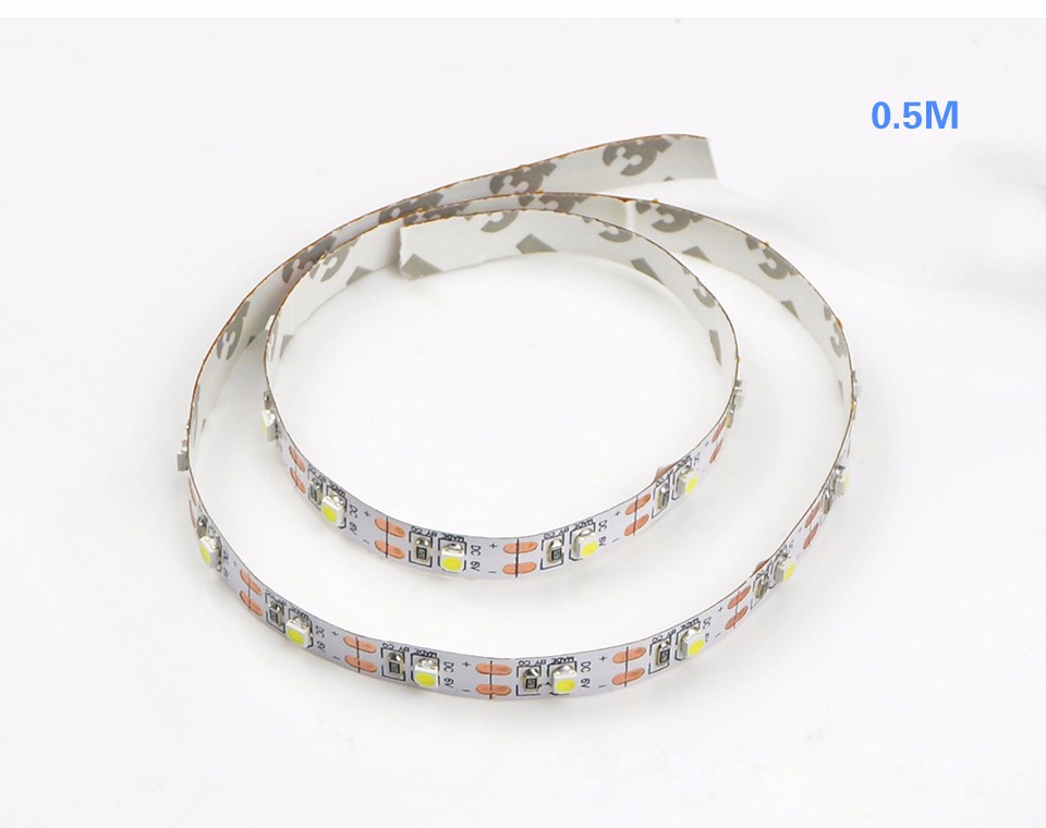 DIY DC5V Power Supply 3528 SMD USB LED Strip light Ribbon String 50CM 1M 2M 3M 4M 5M For TV Background lighting Decor lamp Tape