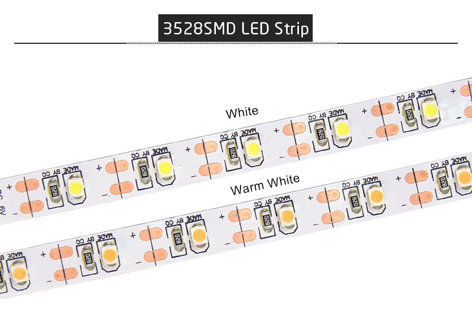 Non Waterproof Tape USB LED Strip light 3528 5050 SMD 0.5m 1m 2m 3m 4m 5m DC 5V TV Background Lighting Decorative Lamp