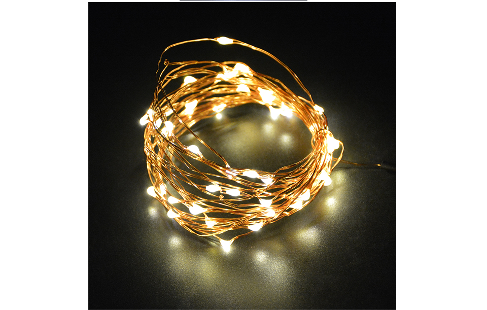 2m 5m 10m USB LED strip light Battery Powered RGB Copper Wire Holiday String lighting Fairy Christmas Trees Party home lighting